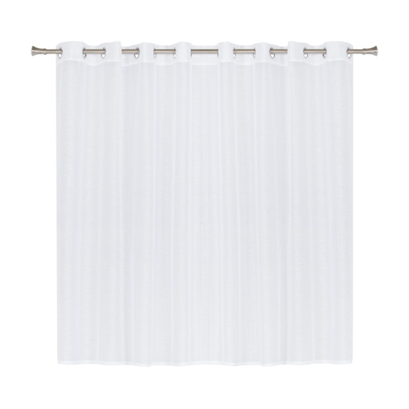 Firana z kółkami pasek SIMPLE CHIC 280x160 biały